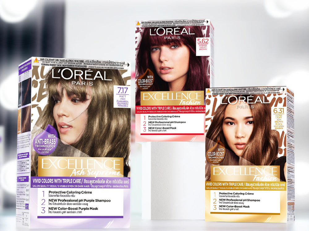 L'Oreal Paris Excellence Fashion Sparkling Visible Hair Color #6.34