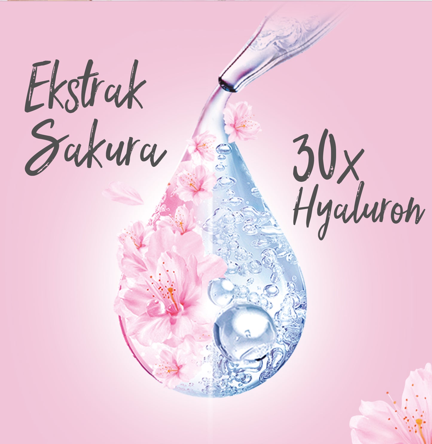 Garnier Sakura Glow Hyaluron 30x Booster Serum Skin Care 15ml (untuk Kulit Glowing dalam 7 Hari)