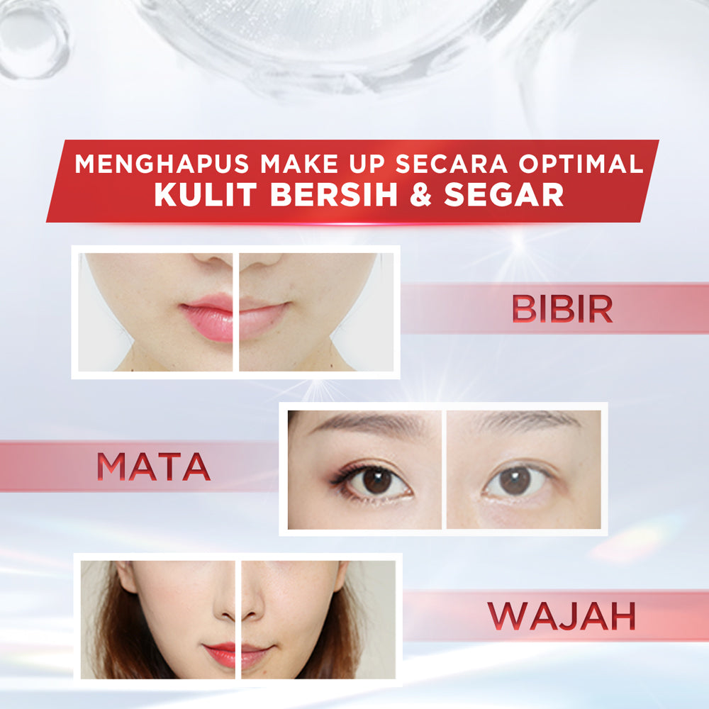 L'Oreal Paris Revitalift Crystal Purifying Micellar Water Skin Care - 95/400ml (Membersihkan Sampai Ke Pori, Menghapus Makeup & Menenangkan Kulit)