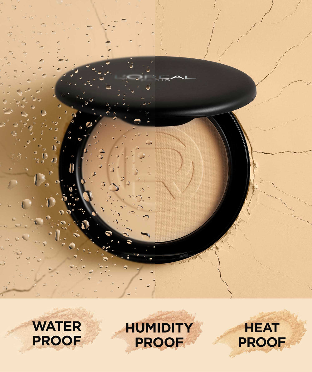 L’Oreal Paris Infallible Oil Killer High Coverage Powder Foundation Make Up - 6gr (Natural Matte & 24 Jam Oil Control)