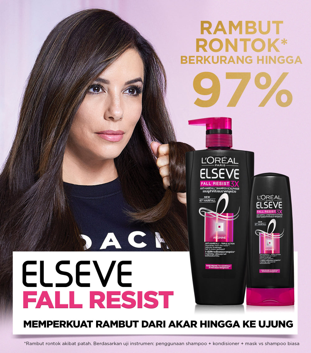 L'Oreal Paris Fall Resist 3x Anti-Hairfall Shampoo 620ml Scalp Hair Care dengan Arginine Protein - Rambut Rontok Berkurang hingga 5X 620ml Rambut Rontok dan Rapuh Hairfall Hair loss Shampoo Sampo