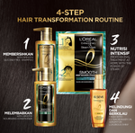 L’Oreal Paris Extraordinary Oil Premium Smooth Silicon-Free Shampoo Hair Care - Halus Berkilau dalam Satu Pemakaian - Bebas Silikon 440ml Rambut Kering Kusam Shampoo Sampo