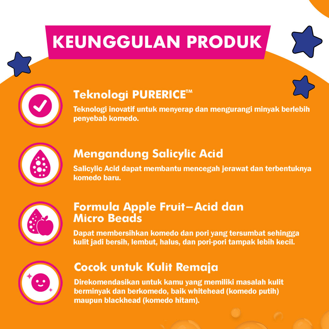 Clean & Clear Daily Pore Cleanser Sabun Cuci Muka Pembersih Wajah Komedo 50gr