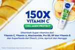 NIVEA Body Serum Extra Bright 10 Super Vitamins Youth Protect SPF15 320ml - Hand body serum lotion moisturizer mencerahkan kulit mengencangkan kulit kendur kencang melembabkan kering anti aging penuaan dini - 150x Vitamin C, Collagen, antioksidan