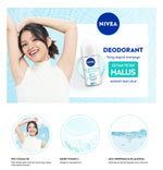 NIVEA Deodorant Roll On Brightening Happy Shave 50ml - Deodoran wanita mencerahkan mencerahkan brightening ketiak halus mulus mengurangi iritasi setelah bercukur - Vitamin C, Pro-vitamin B5, Aloe vera, 0% alkohol cocok semua jenis kulit