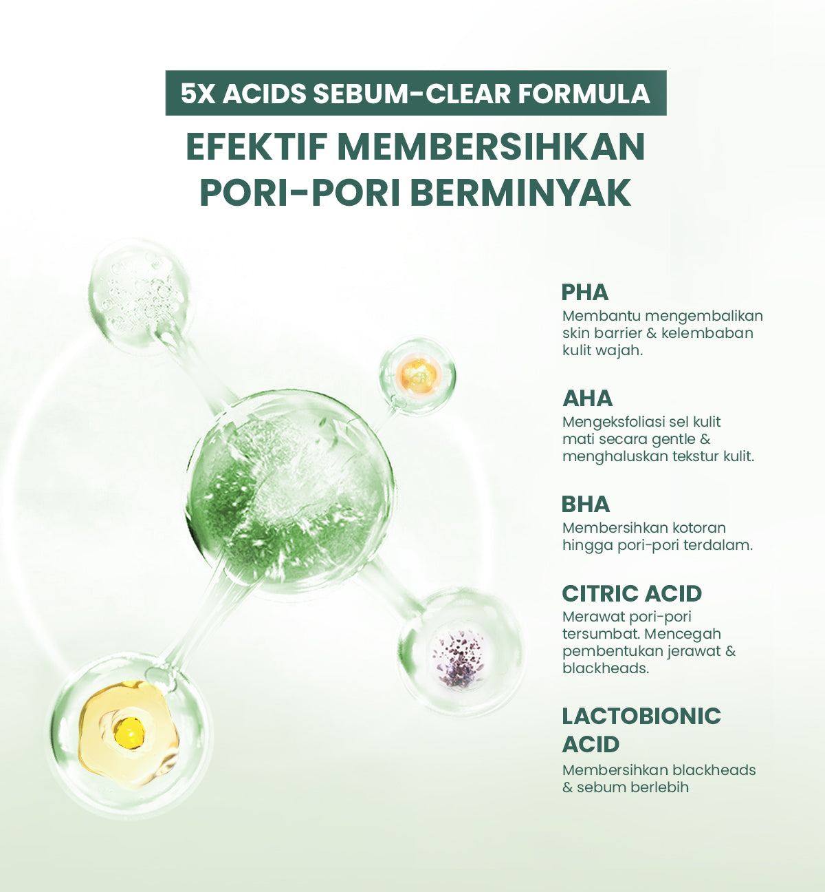 YOU AcnePlus 5X Acids Exfoliating Pads Pads Anti Jerawat Eksfoliasi Kulit Berminyak Bebas Jerawat 30 pads