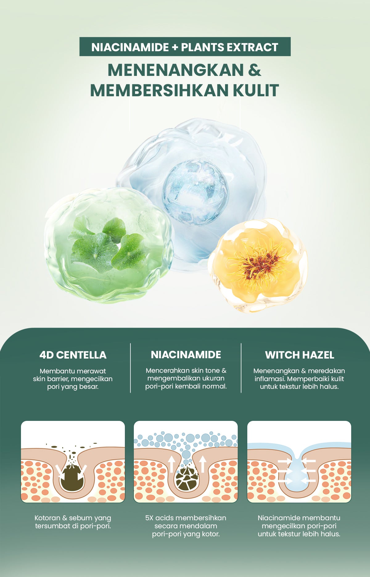 YOU AcnePlus 5X Acids Exfoliating Pads Pads Anti Jerawat Eksfoliasi Kulit Berminyak Bebas Jerawat 30 pads