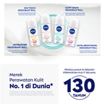 NIVEA Deodorant Roll On Brightening Happy Shave 25ml - Deodoran wanita mencerahkan mencerahkan brightening ketiak halus mulus mengurangi iritasi setelah bercukur - Vitamin C, Pro-vitamin B5, Aloe vera, 0% alkohol cocok semua jenis kulit