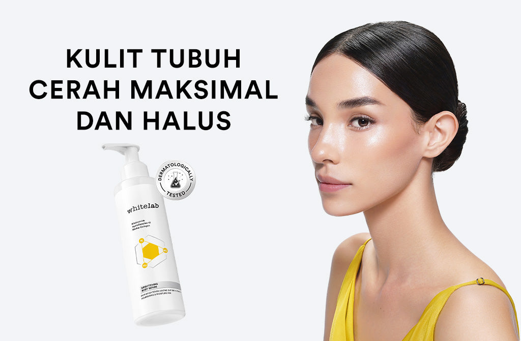 Whitelab Brightening Body Serum - Pelembap Pencerah Kulit Badan dengan Niacinamide, Hyaluronic & Collagen [BPOM]