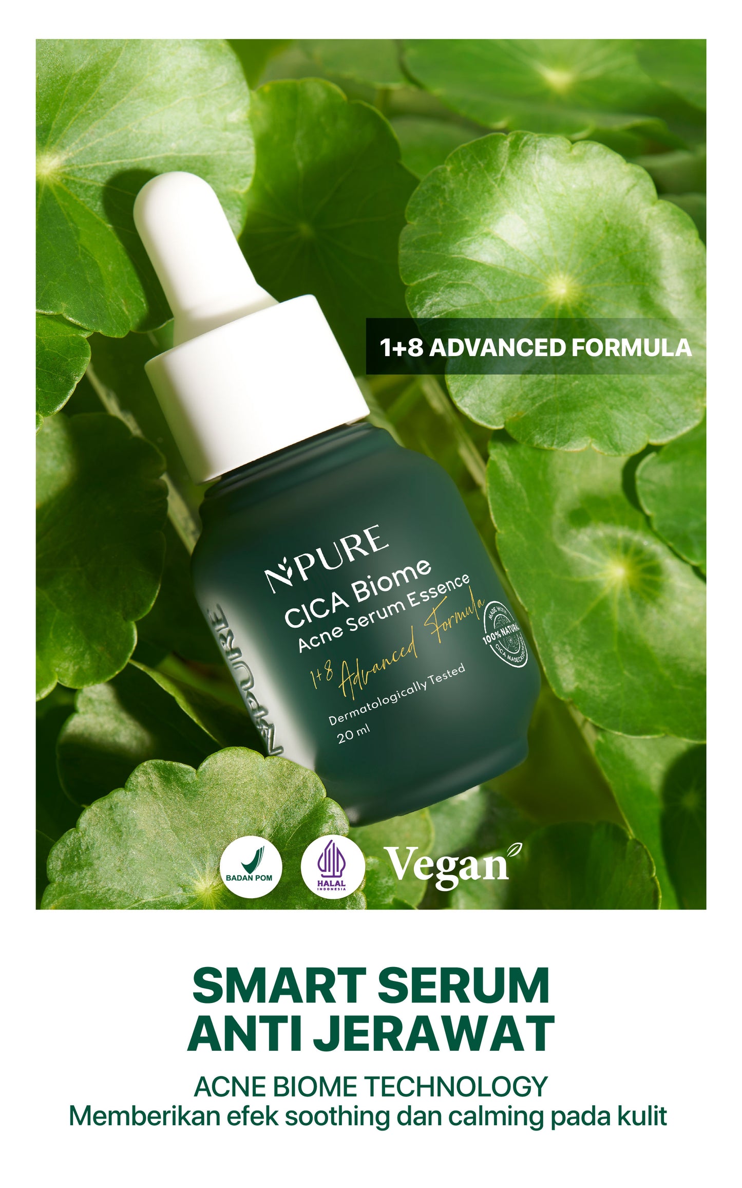 NPURE Anti Acne Serum / Serum Anti Jerawat / Kulit Berminyak / Serum Wajah Bebas Jerawat