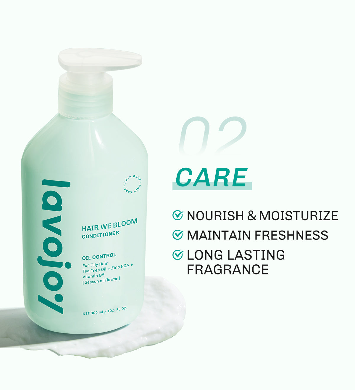 Lavojoy Hair We Bloom Shampoo | Sampo Untuk Mengurangi Rambut Berminyak | Rambut Lepek | Membersihkan Kulit Kepala | Dengan Asam Amino | Rambut Sehat Dan Segar