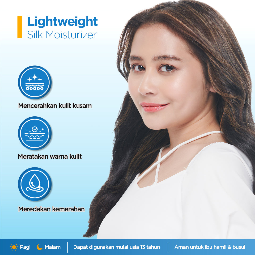 [Twin Pack] Azarine Barrier Moisturizer Series Pelembab Wajah Cream Gel Facial Moisturizer Instant Moist Mencerahkan Kulit Kusam Berjerawat Sensitif [2x30g]