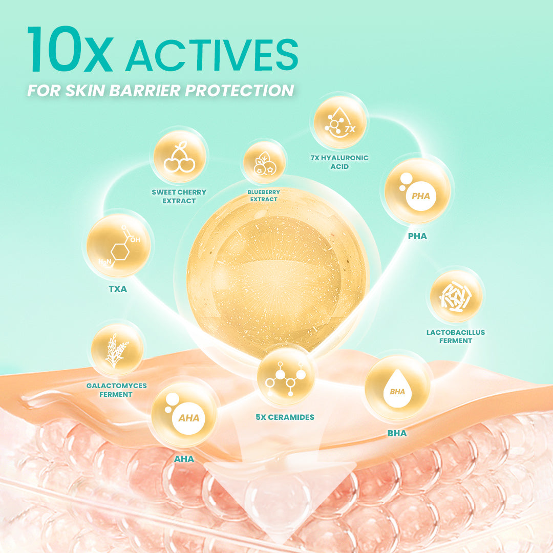 Hanasui Ceramide Probiotics Peeling Gel - Eksfoliasi Gel Wajah Perbaiki Skin Barrier Mencerahkan dan Angkat Sel Kulit Mati Komedo