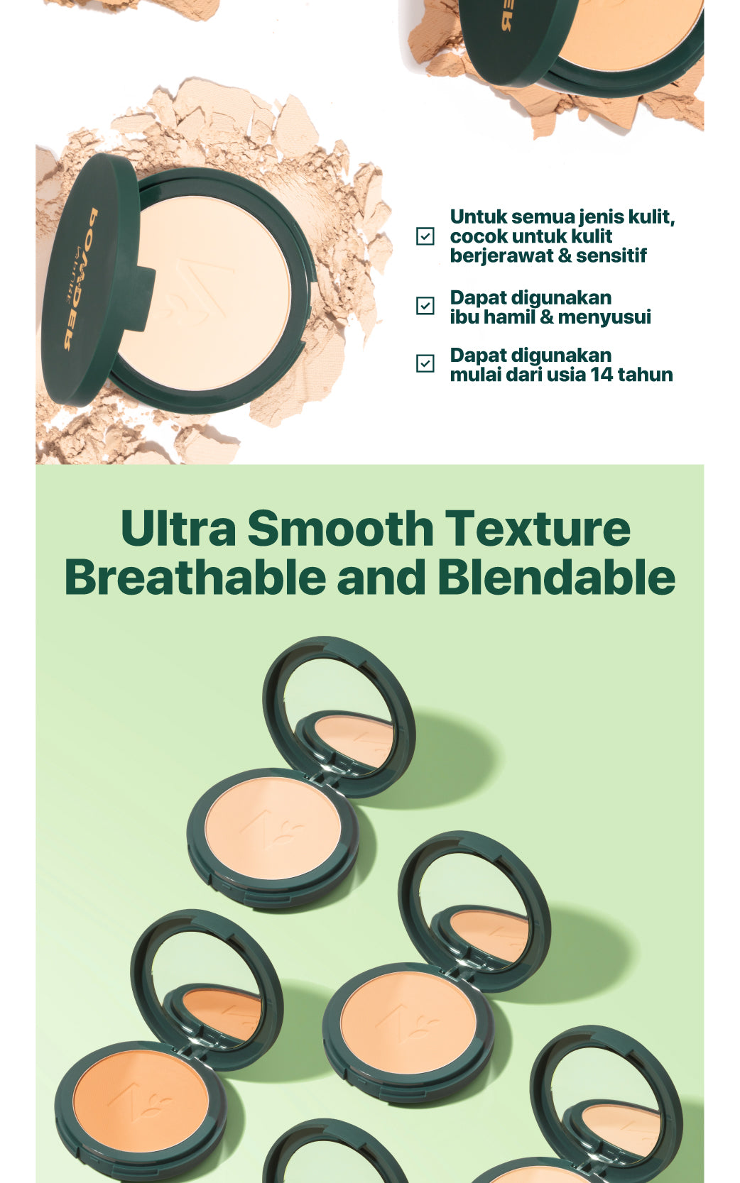 POWER POWDER - NPURE Acne Power Cover Power Powder / Bedak Cover Jerawat / Powder Fondation / Powder For Acne Skin / Bedak Kulit Berjerawat