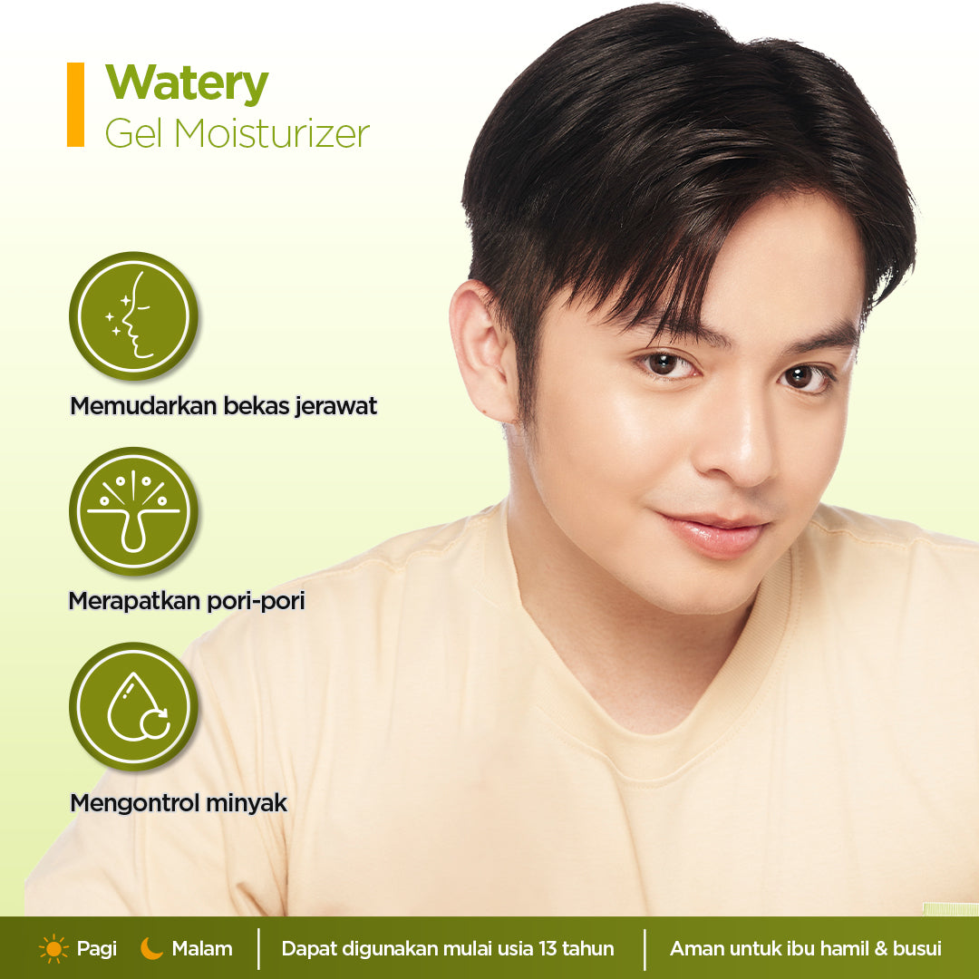 Azarine Barrier Moisturizer Series Pelembab Wajah Cream Gel Facial Moisturizer Instant Moist Mencerahkan Kulit Kusam Berjerawat Sensitif 30g