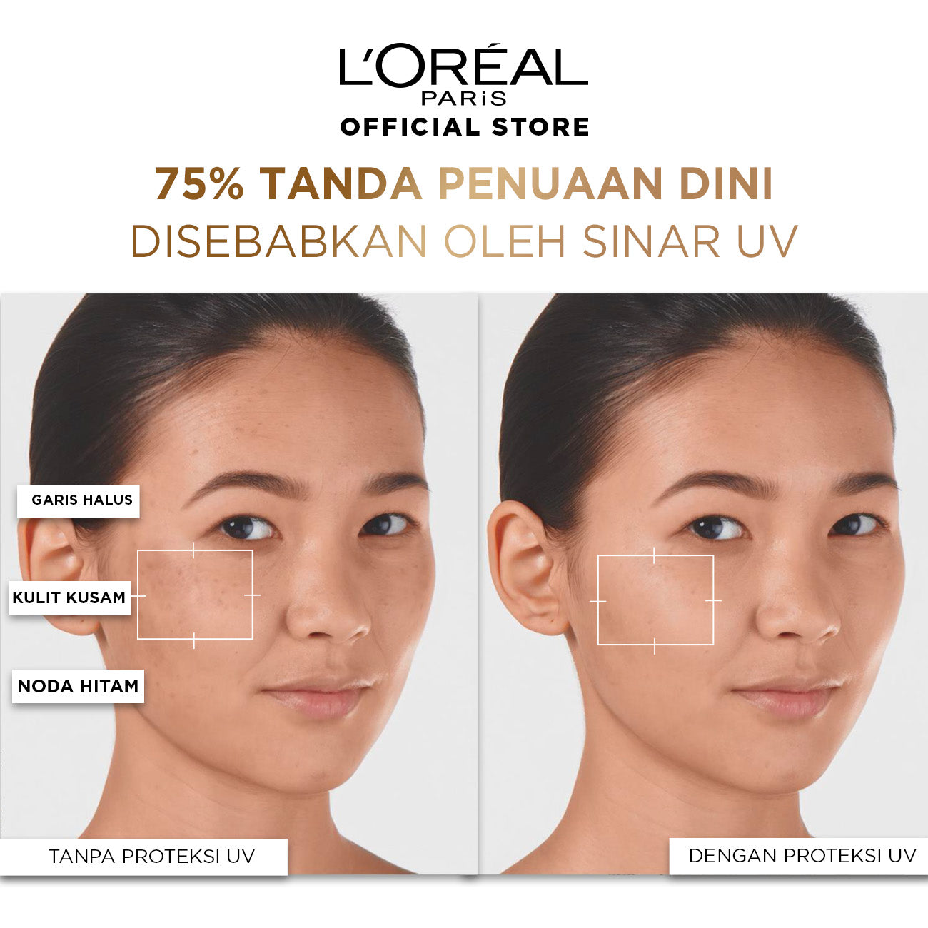 L'Oreal Paris UV Defender SPF 50+ PA++++ 30ml - Long UVA Skincare L'Oreal Untuk Melindungi Kulit Dari Tanda Penuaan Oleh Sinar UV