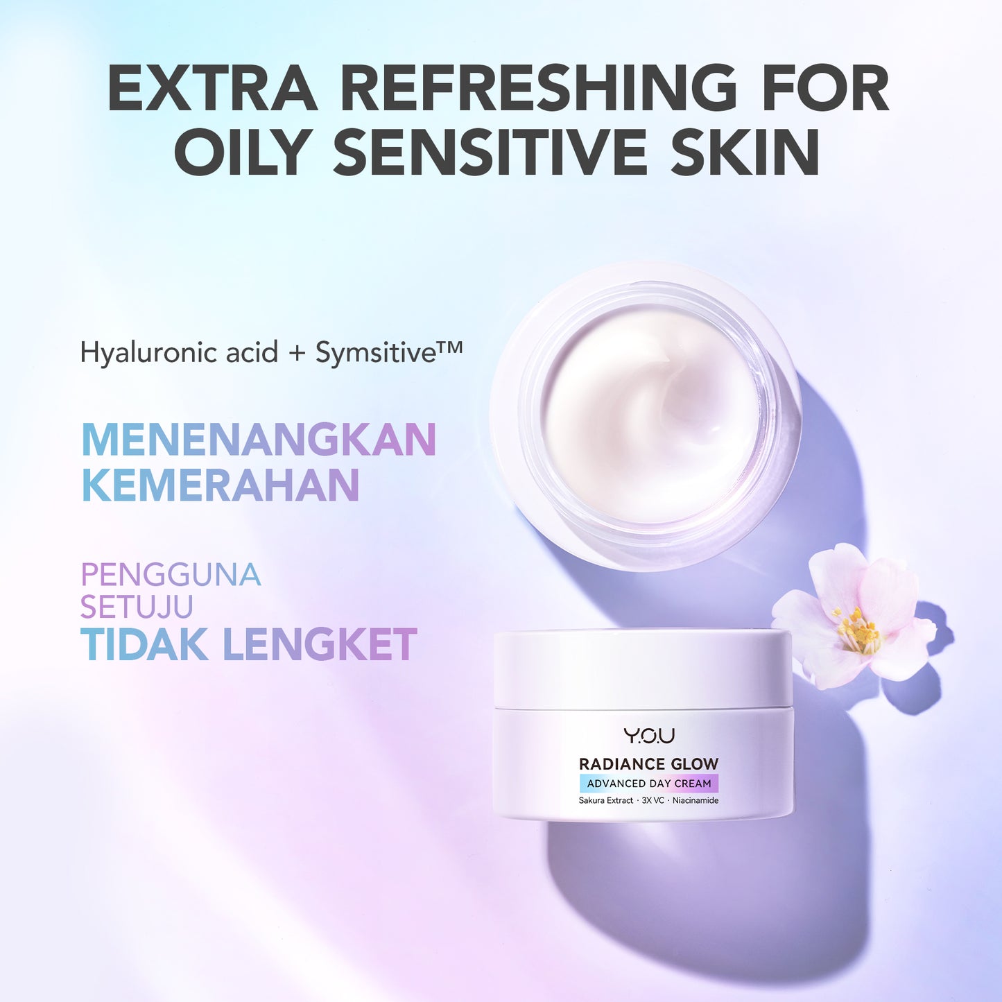 YOU Radiance Glow Advanced Day Cream Brightening Vitamin C Niacinamide UV Protection [Hot Selling]