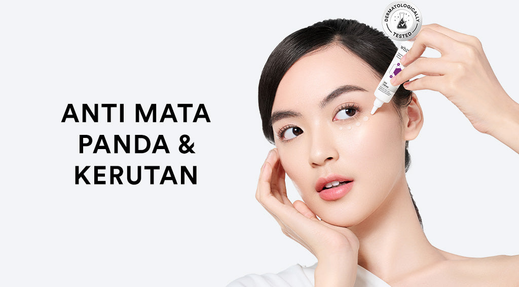 Whitelab Eye Cream - Krim Mata Atasi Kerutan, Garis Halus, Kantung Mata, dan Mata Panda dengan Peptide, Caffeine & Niacinamide [BPOM]