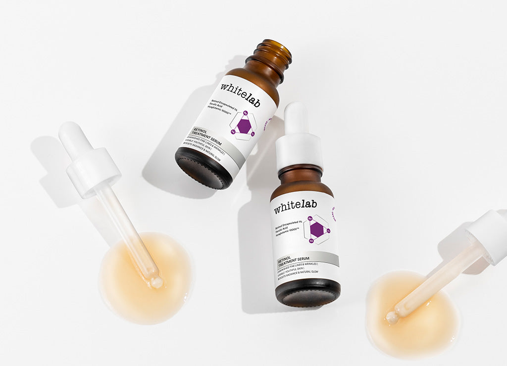 Whitelab Retinol Treatment Serum - Serum Anti Aging Kaya Antioksidan Samarkan Garis Halus dan Flek Hitam Cocok untuk Pemula dengan Retinol Encapsulated 1% & Hyaglutamic [BPOM]