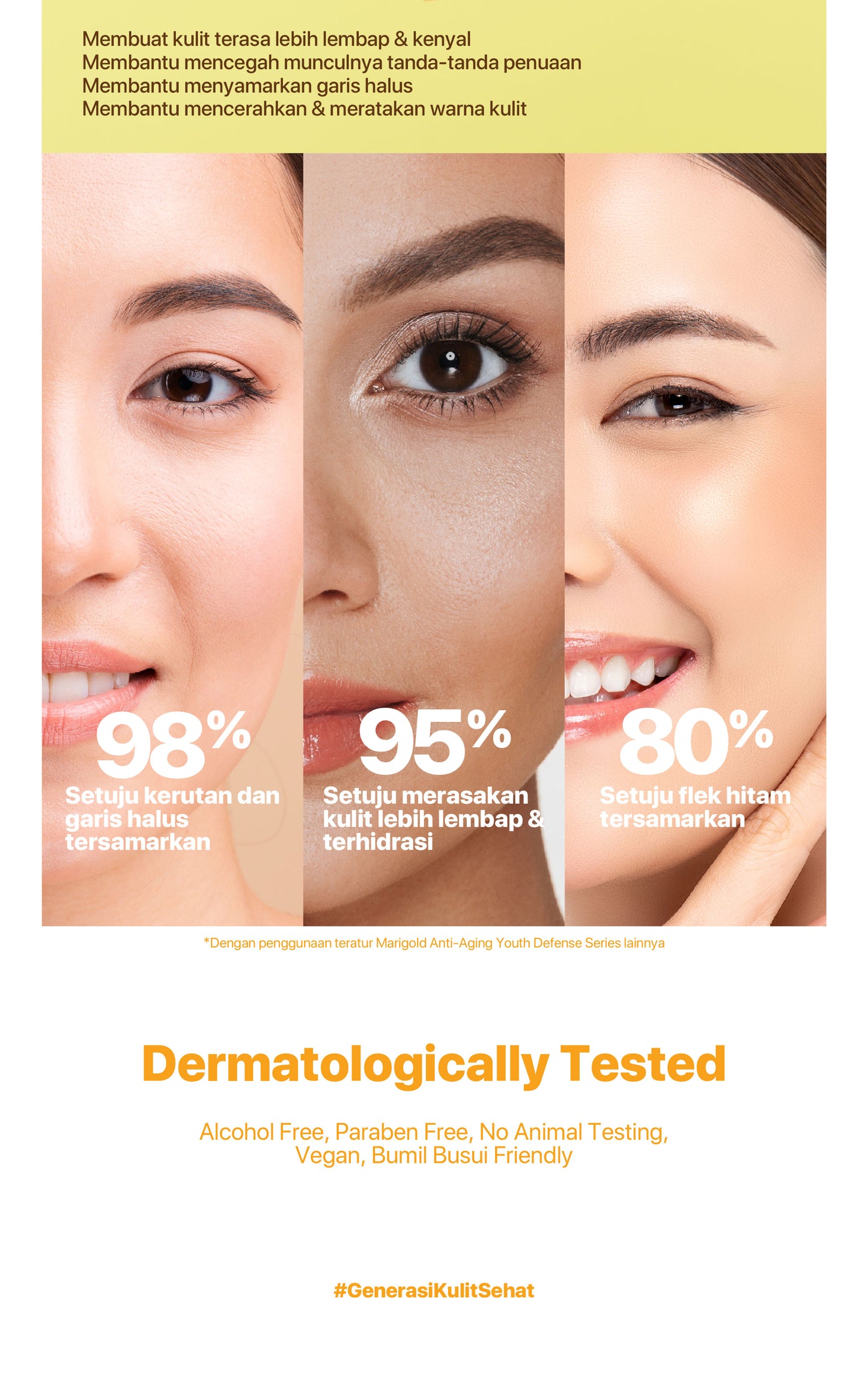 NPURE Sheet Mask Marigold / Youth Revolution / Masker Awet Muda Natural