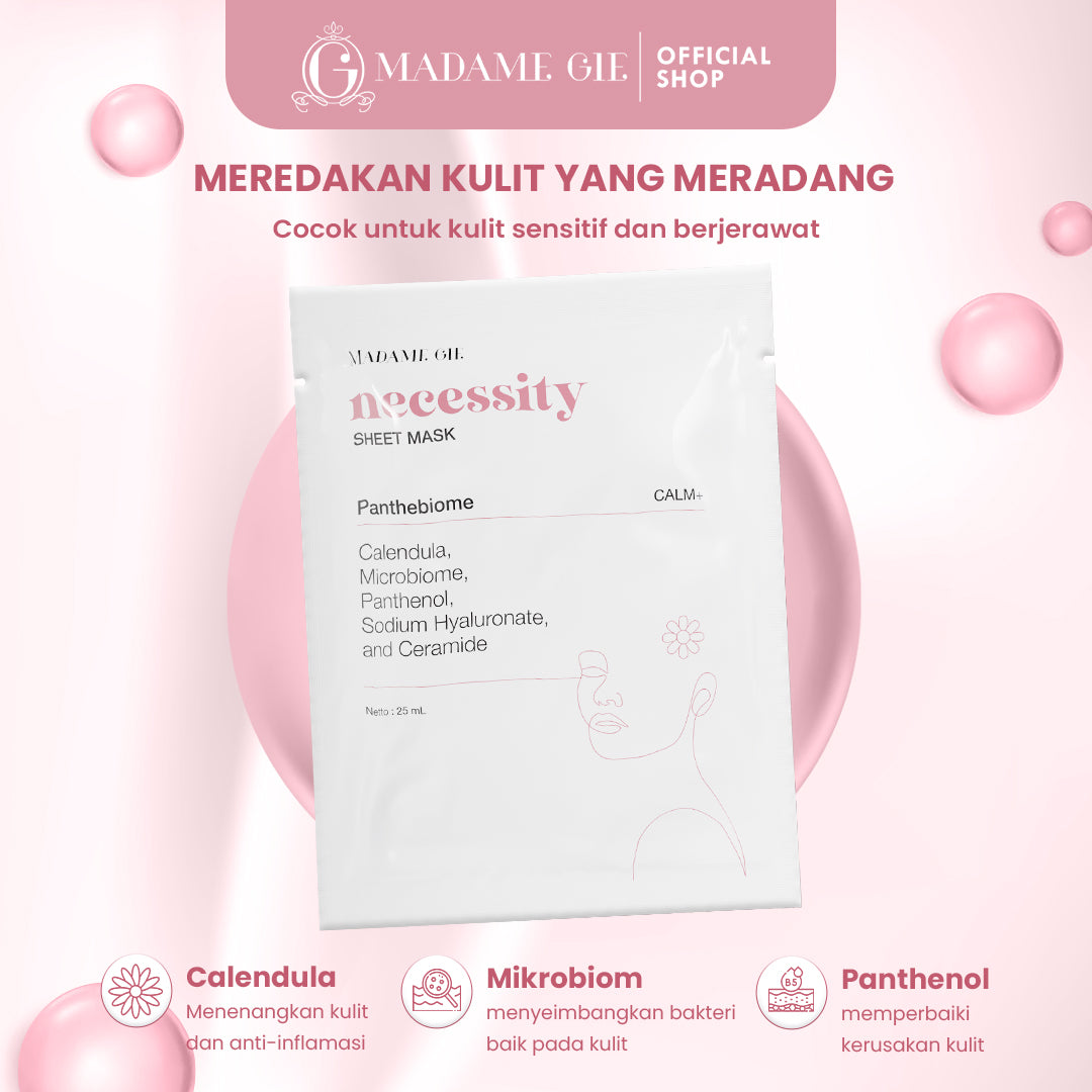 [PRE ORDER] [BUNDLE ISI 30PCS] Madame Gie Necessity Sheet Mask - Masker Perawatan Wajah