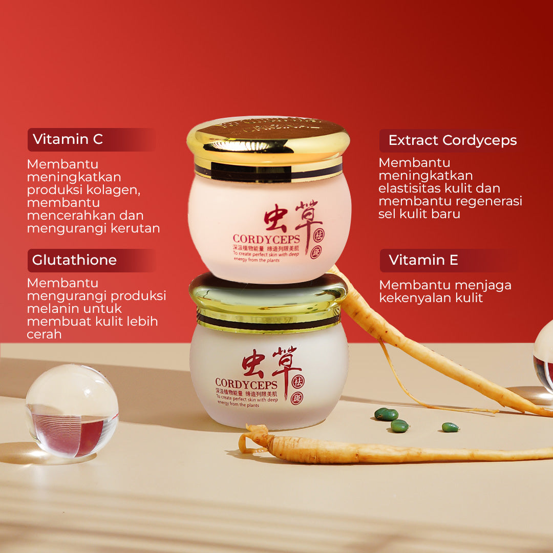 [BPOM ORIGINAL LOKAL] YU CHUN MEI Cordyceps Lightening Day & Night Cream Set