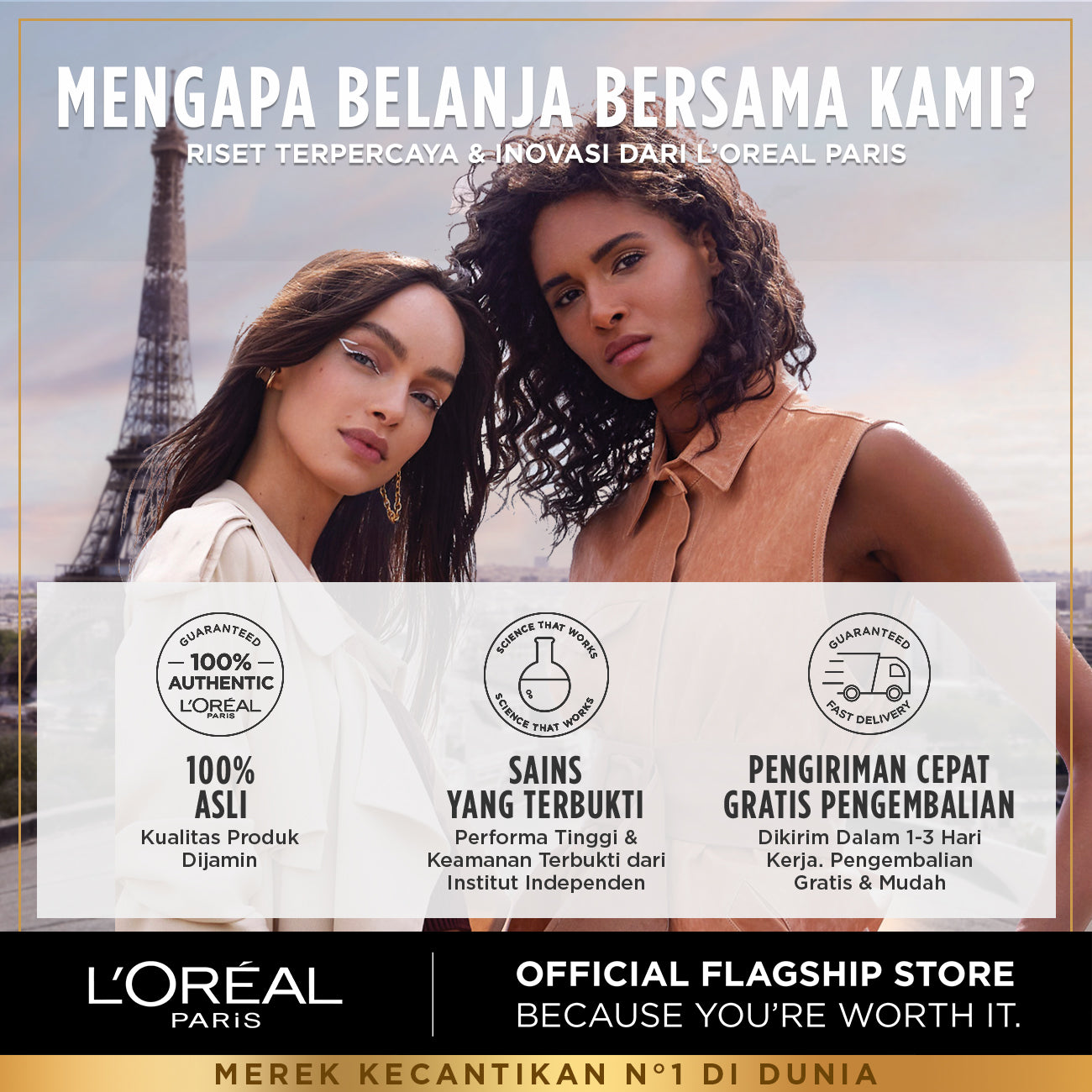 L'Oreal Paris UV Defender SPF 50+ PA++++ 30ml - Long UVA Skincare L'Oreal Untuk Melindungi Kulit Dari Tanda Penuaan Oleh Sinar UV