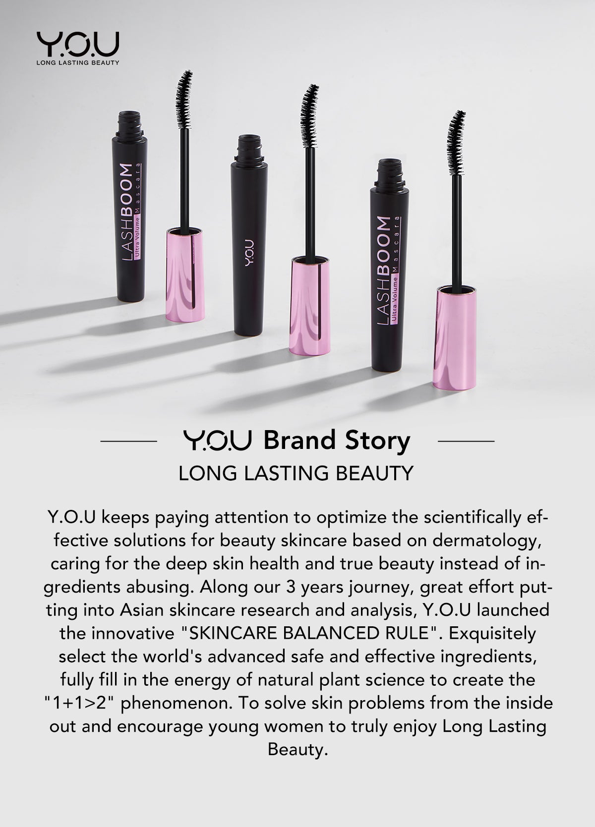 YOU Lashboom Ultra Volume Mascara Maskara Waterproof Tahan 24 Jam Lash Lift Kosmetik Mata