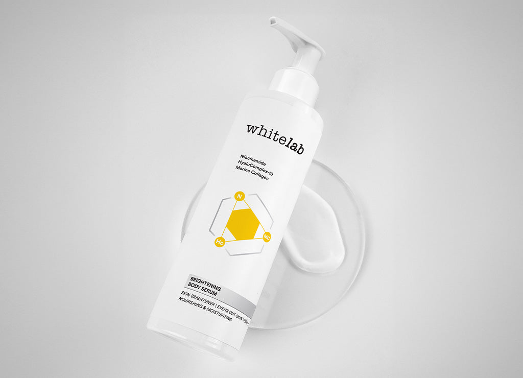 Whitelab Brightening Body Serum - Pelembap Pencerah Kulit Badan dengan Niacinamide, Hyaluronic & Collagen [BPOM]
