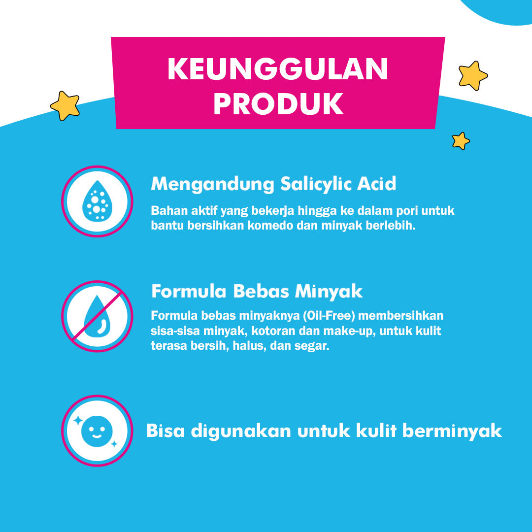 Clean & Clear Oil Control Toner Perawatan Pembersih Penyegar Wajah 100ml