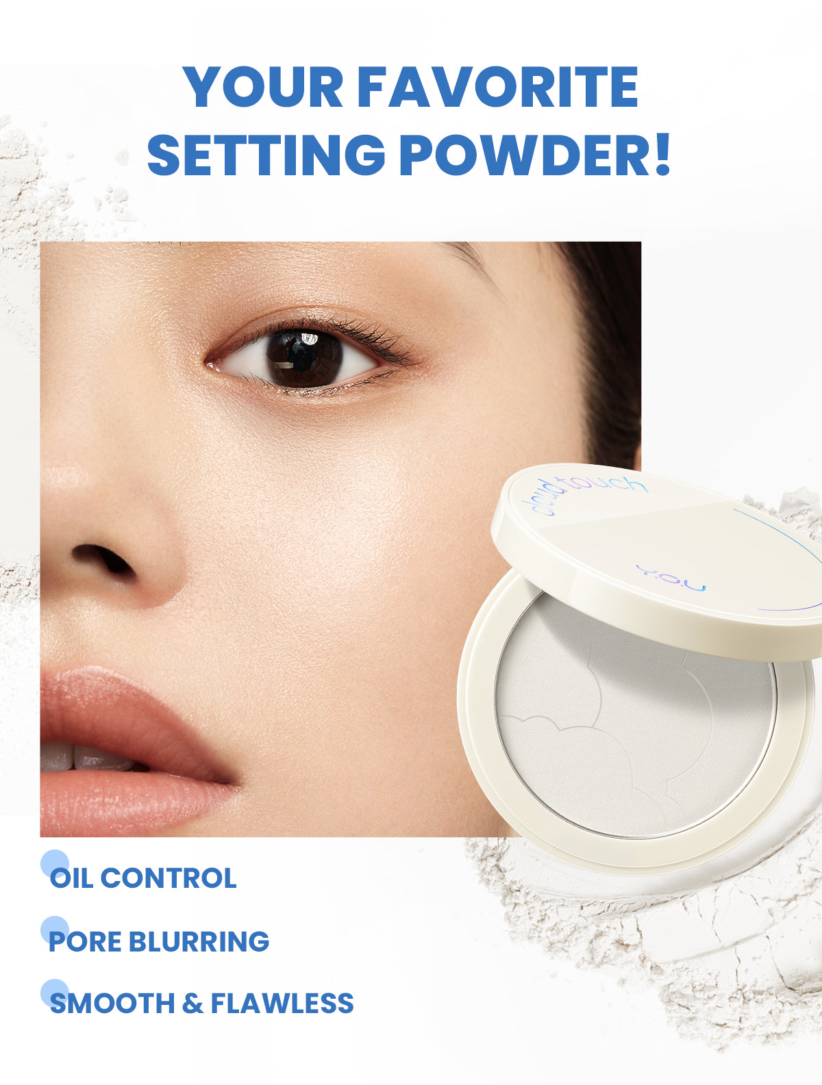 YOU Cloud Touch Invisible Setting Powder Oil Control No Sebum Bedak Wajah Kosmetik Powder