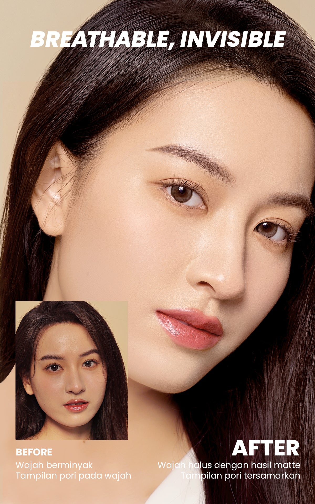 YOU Cloud Touch Invisible Setting Powder Oil Control No Sebum Bedak Wajah Kosmetik Powder