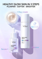 YOU Radiance Glow Advanced Day Cream Brightening Vitamin C Niacinamide UV Protection [Hot Selling]