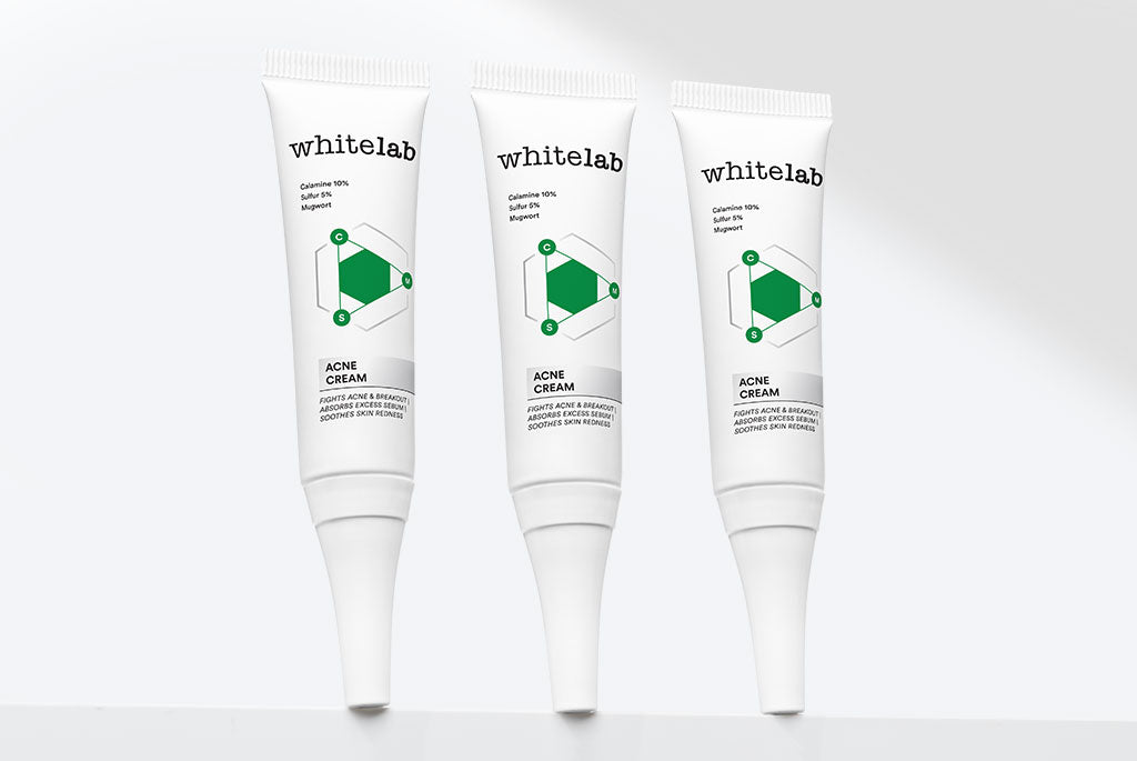 Whitelab 5 pcs Paket Acne Lengkap - Facial Wash, Toner, Serum, Moisturizer, Acne Cream Paket Skincare
