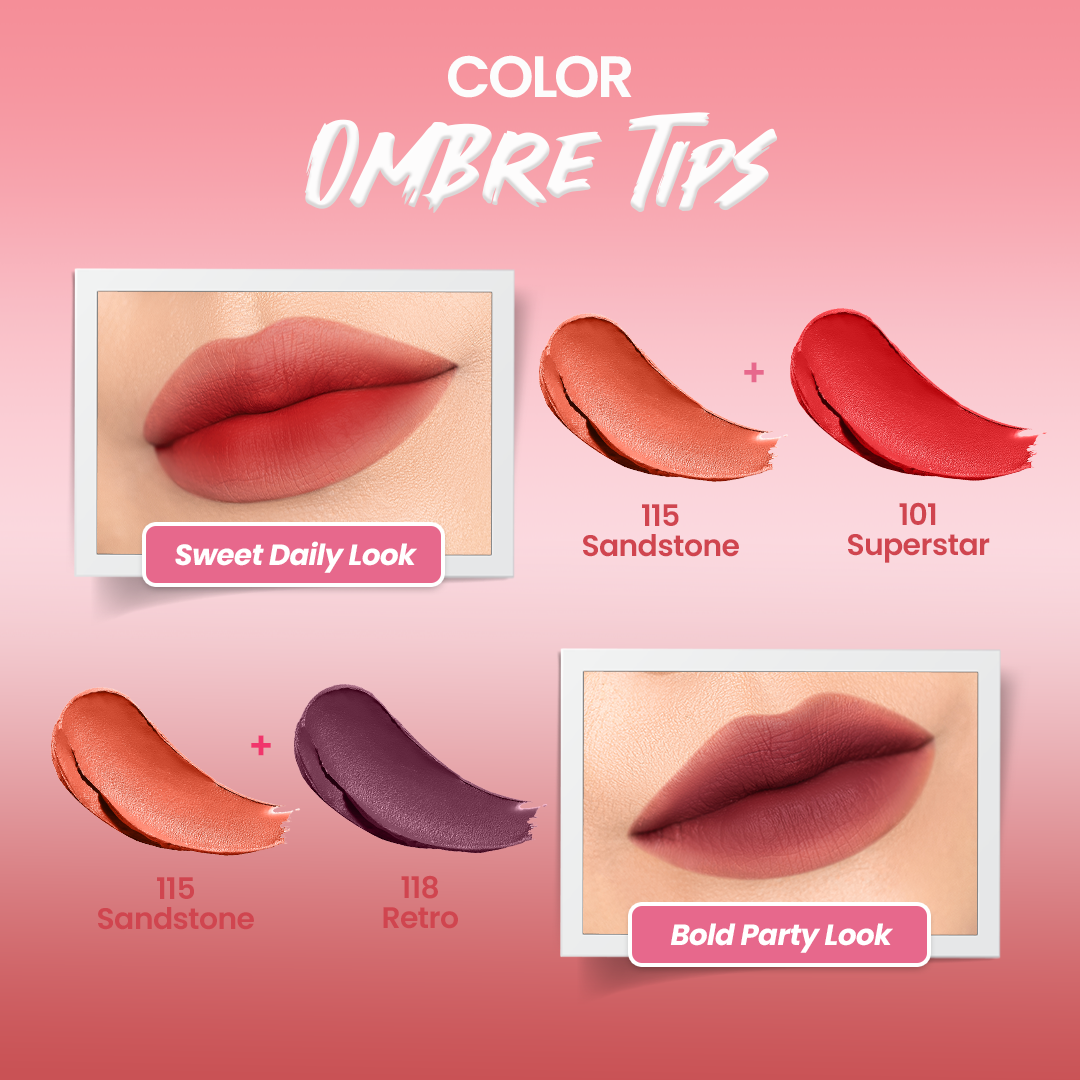 Hanasui Mattedorable Lipstick Special Bundling