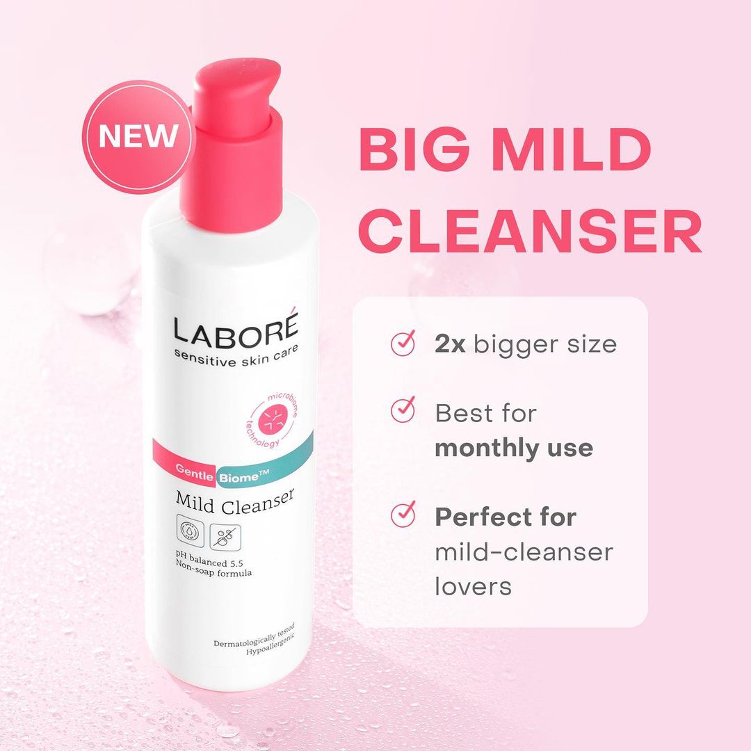 Labore Sensitive Skin Care GentleBiome Mild Cleanser 225 ml - Pembersih Wajah - Lembut - Cocok untuk Kulit Sensitif - Melembabkan
