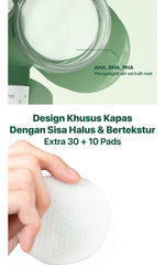 NPURE Gentle Exfoliation Pad / Acne Clear Pad Cica / Kapas Eksfoliasi Kulit Jerawat / Acne Exfoliating Pad (40 pads) Acid Extract Glycolic Pha Wajah Bruntusan