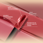 Hanasui Mattedorable Lip Cream Boba - Velvet Matte Finish Pigmented Long Lasting Double Moisturizing