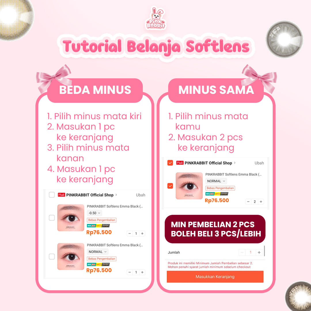 PINKRABBIT SOFTLENS CREAMIE BROWN - Normal, Minus 0.5 S/D 10.00 (1PCS/Sebelah) #softlensnyaman #softlensnyamanbikincantik