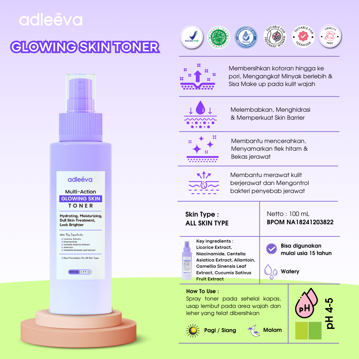 ADLEEVA Glowing Skin Toner
