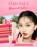 Hanasui Mattedorable Lip Cream - Velvet Matte Finish Melembabkan Ringan Tahan Lama Pigmented Olive Oil Vitamin E
