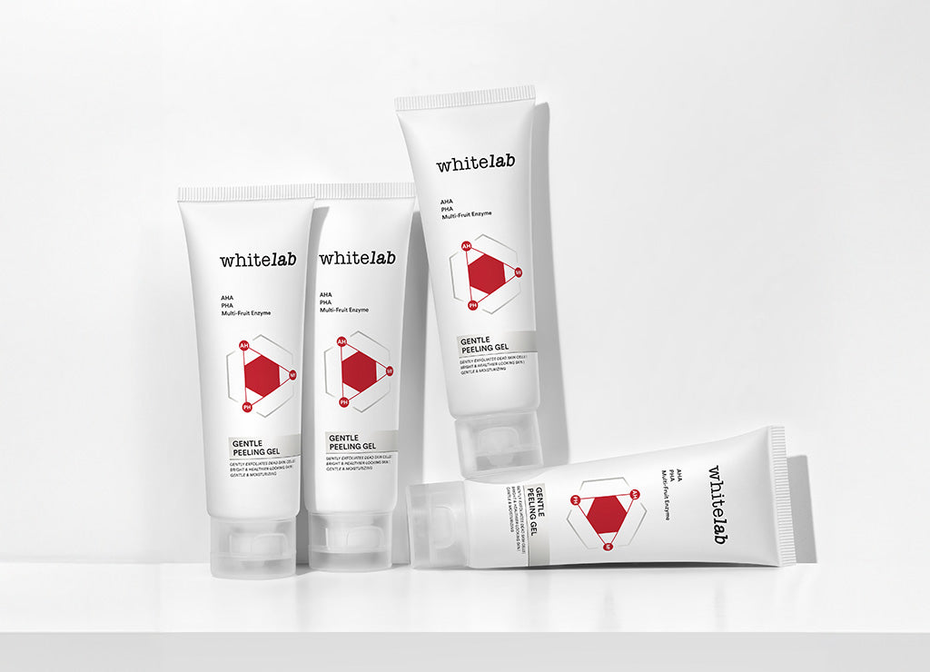 Whitelab Gentle Peeling Gel - Gel Pengangkat Sel Kulit Mati Kulit Normal, Kering, Sensitif untuk Kulit Halus, Lembap, dan Cerah dengan AHA PHA [BPOM]