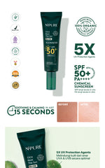 KHUSUS MEMBER - NPURE Sunscreen Cica Beat The Sun / Sunscreen Hypoallergenic / SPF 50 PA++++ / Kulit Kering Jerawat