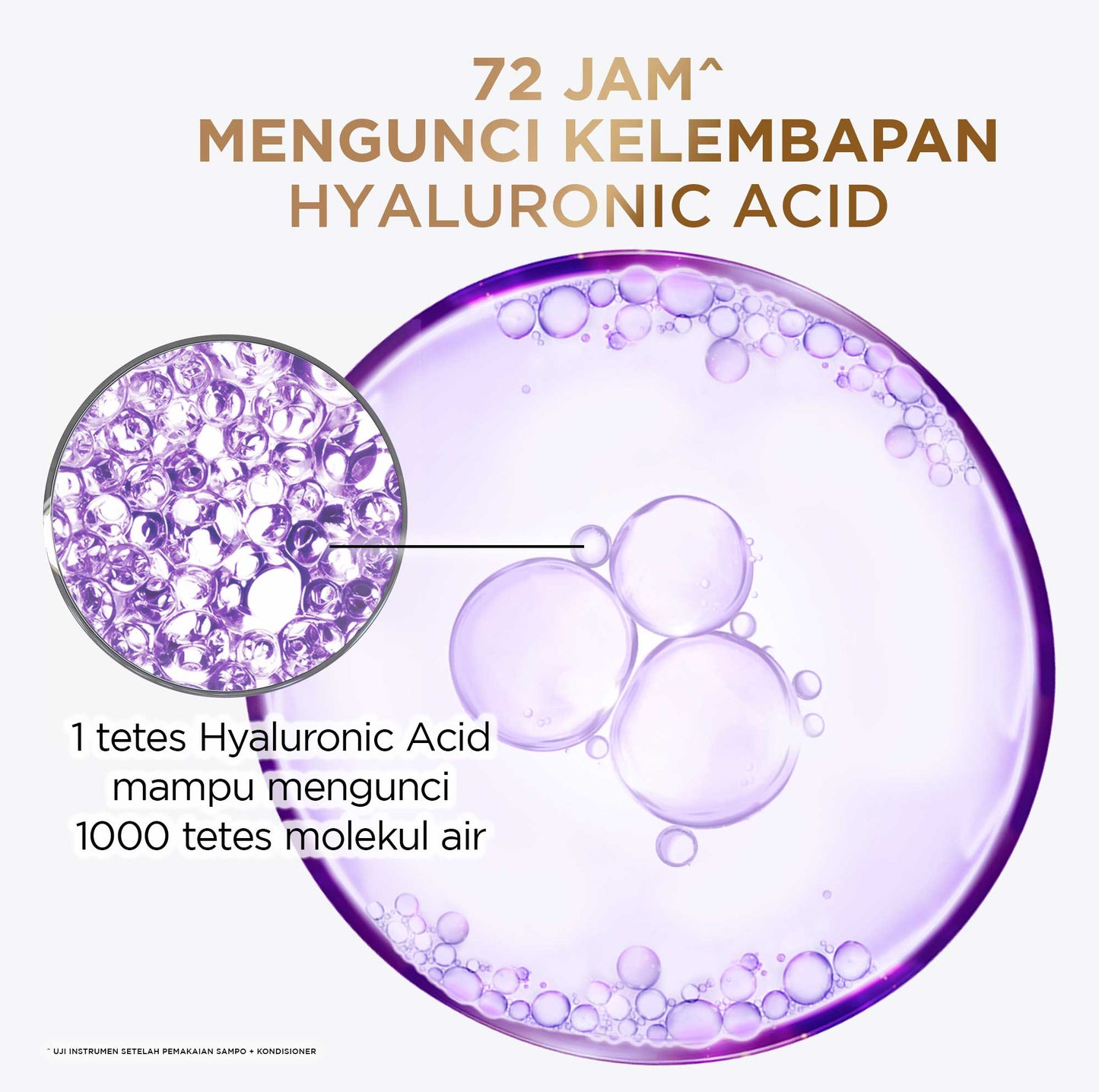 L’Oréal Paris Elseve Hyaluron Moisture Shampoo - 280 ml (Hyaluronic Acid 72 Jam Mengunci Hidrasi Rambut) - Shampo Rambut Terurai Indah dan Tidak Lepek