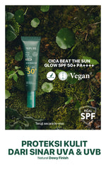2PCS TWIN PACK SUNSCREEN - NPURE Sunscreen Cica Beat The Sun Glow / Sunscreen Hypoallergenic / SPF 50  PA ++++ / Kulit Kering Jerawat Facial Extract Hitam Vitamin Bruntusan Wajah