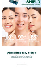 SUNSCREEN POWDER - NPURE Sunscreen Powder Cica SPF 35 PA++++ / Beat the Sun Powder / Sunscreen Bedak & Brush / Bedak Bebas Kilap Minyak
