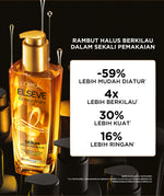 L'Oreal Paris Elseve Extraordinary Oil Gold Hair Treatment Serum 30ml -  Rambut Halus Berkilau dalam Satu Pemakaian - dari Bunga Istimewa Omega 3 - Perawatan Rambut Vitamin Rambut 30ml   Hair oil