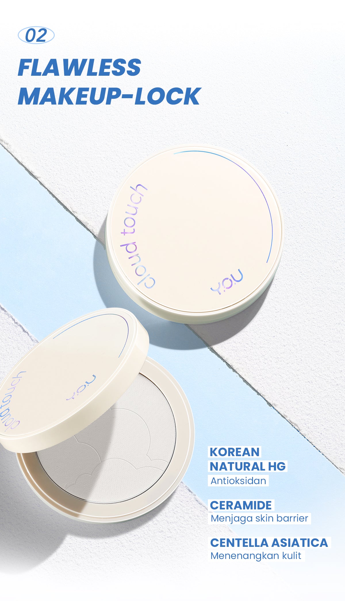 YOU Cloud Touch Invisible Setting Powder Oil Control No Sebum Bedak Wajah Kosmetik Powder