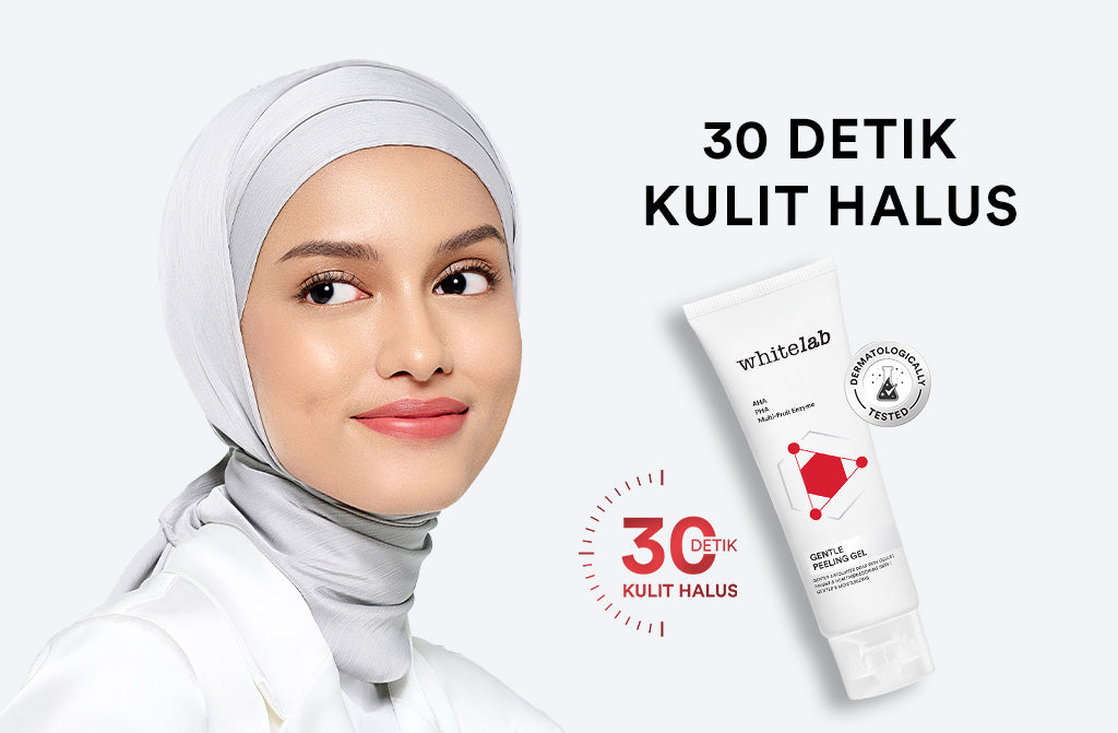 Whitelab Gentle Peeling Gel - Gel Pengangkat Sel Kulit Mati Kulit Normal, Kering, Sensitif untuk Kulit Halus, Lembap, dan Cerah dengan AHA PHA [BPOM]