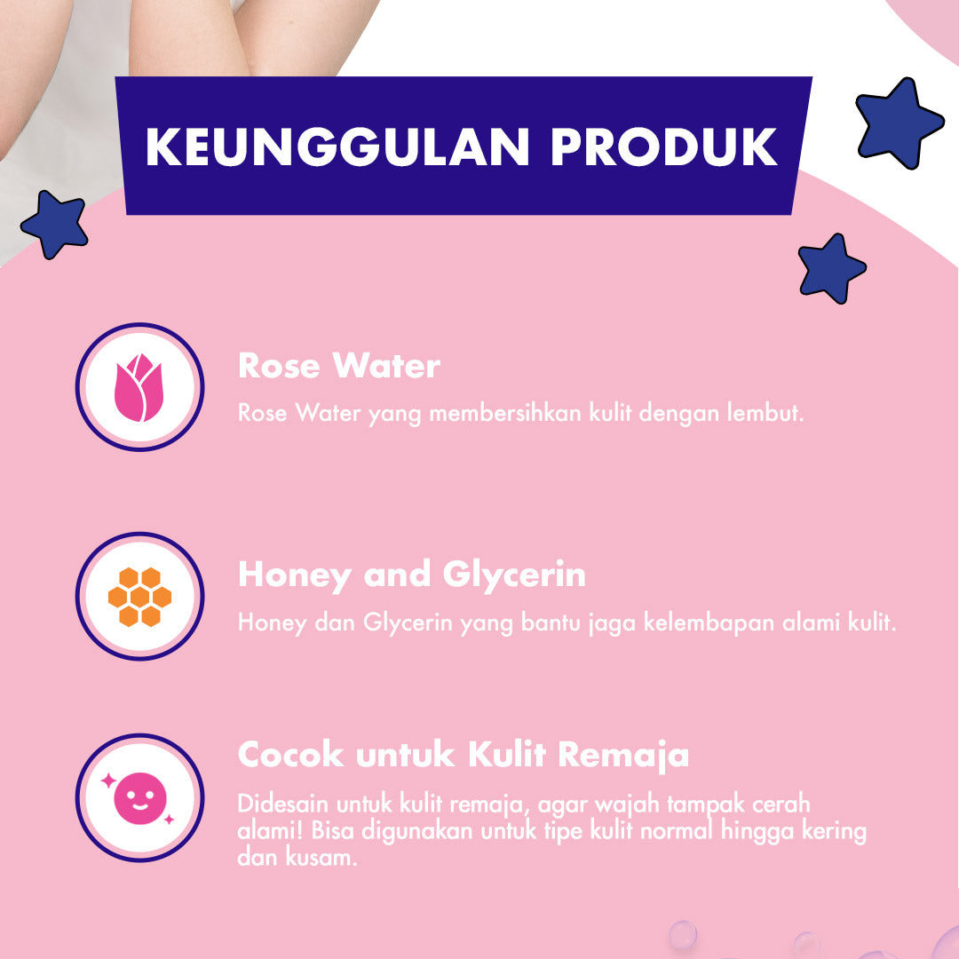 Clean & Clear Natural Bright Face Wash Sabun Cuci Muka Pembersih Pencerah Wajah 50ml